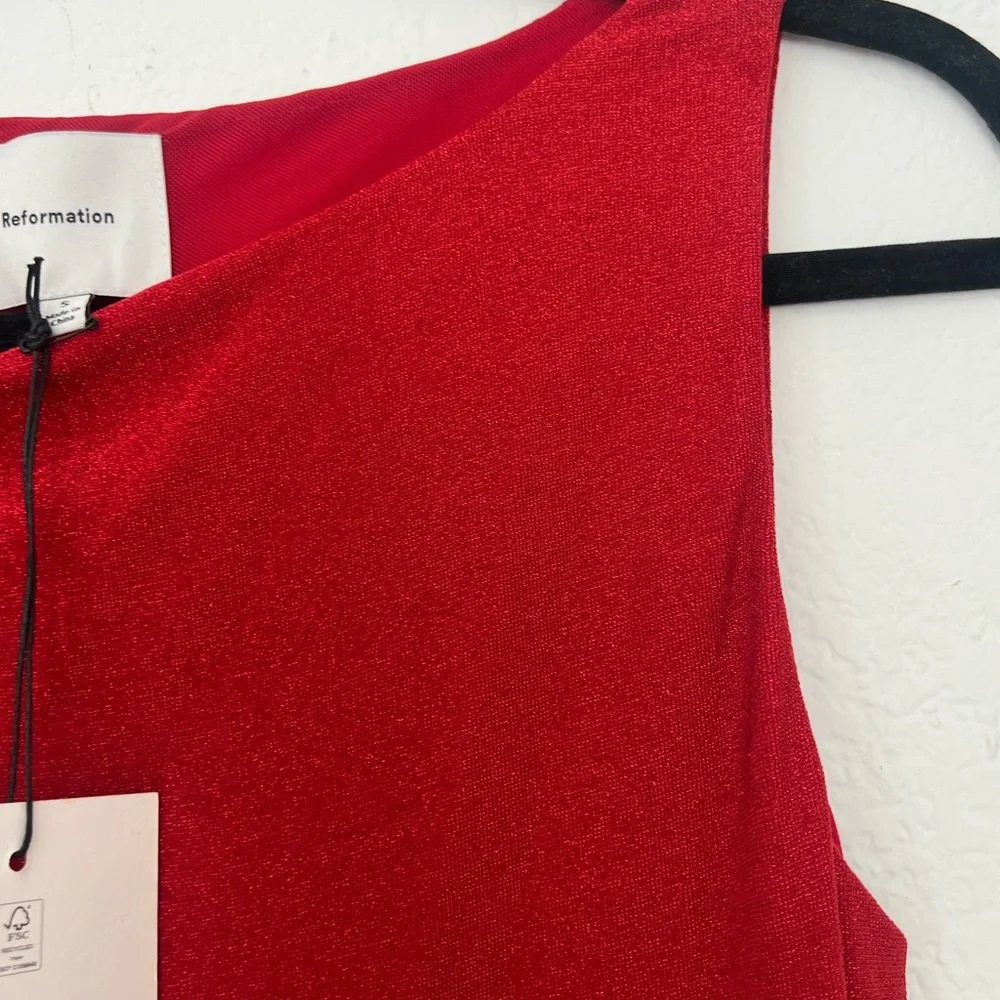 Reformation Red Midi Dress - Picture 4 of 4